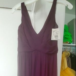 Plum bridesmaid dress